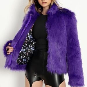 Blackmilk Purple Furbulous Jacket
